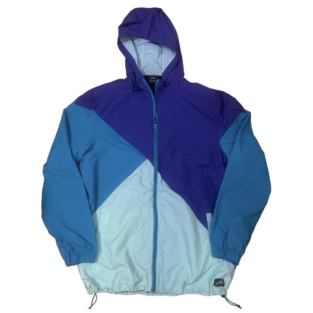 Empyre blue Green Lightweight Jacket Coat Full Zip Pockets